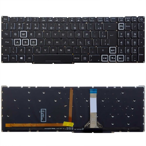 Teclado Para Acer Nitro AN517-41 AN515-45-R21A - Versão RGB