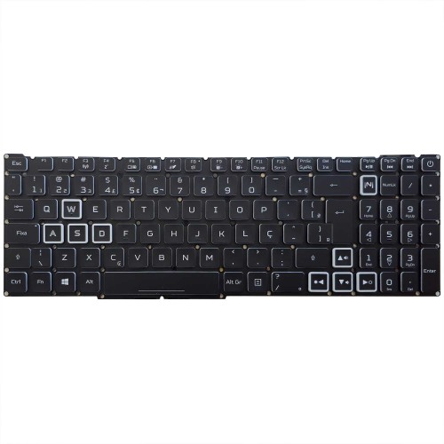 Teclado Para Acer Nitro AN517-41 AN515-45-R21A - Versão RGB