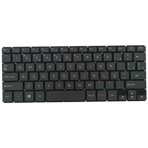 Teclado para Positivo Duo C4128A-1, C4128B-3, C4128C | BR, Cinza