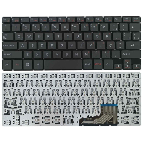 Teclado para Positivo Duo C4128A-1, C4128B-3, C4128C | BR, Cinza
