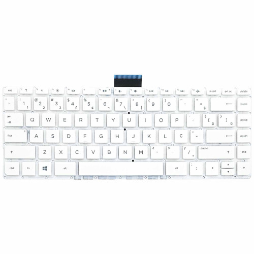 Teclado para HP Stream 14-CB163WM, 14-CB164WM, 14-CB171WM | BR, Branco Teclado para HP Stream 14-CB163WM, 14-CB164WM, 14-CB171WM | BR, Branco