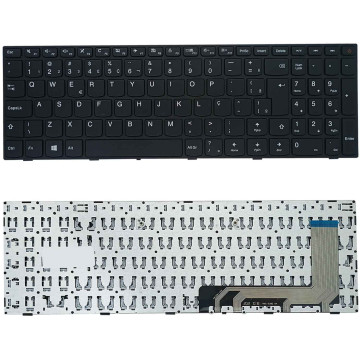 Teclado para Lenovo IdeaPad 110-15ISK Type 80UD, 5N20L25908 | BR, Preto com Frame