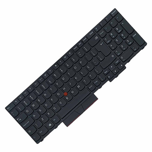 Teclado para Lenovo ThinkPad P52, P53, P53S, P72, P73 | BR, Preto com Frame, Pointing Stick