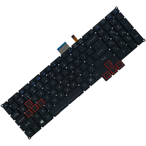 Teclado para Acer Predator 17X GX-791, GX-792 | US, Preto com Backlight RGB