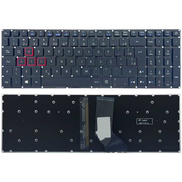Teclado Para Notebook Acer Predator PH315-51 PH317-51 ABNT