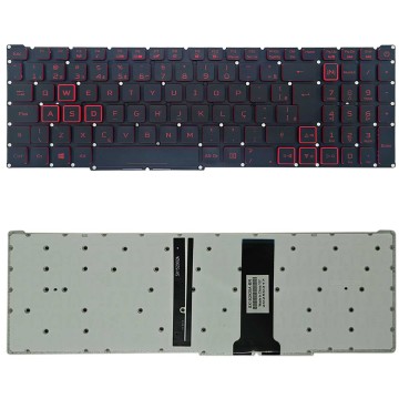 Teclado Para Acer Nitro 5 AN517-51 N18C3 N18C4 RED