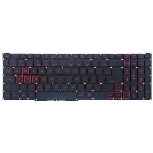Teclado Para Acer Nitro 5 AN517-51 N18C3 N18C4 RED