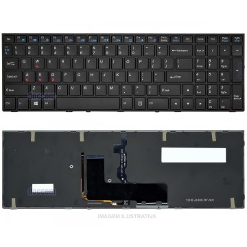 Teclado Para Notebook Avell Titanium G1511 FIRE V2 Retroiluminado