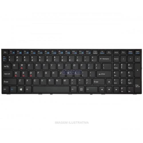 Teclado Para Notebook Avell Titanium W1546 PRO V3X Retroiluminado
