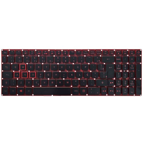 Teclado Para Notebook Acer Gamer Nitro 5 AN515-52 