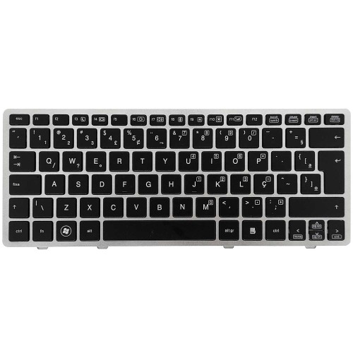 Teclado Compatível HP EliteBook 2560 2560p 2570 2570p ABNT Ç