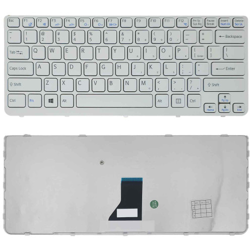 Teclado Para Notebook Sony Vaio Sve141100c Branco Layout Us Teclado Para Notebook Sony Vaio Sve141100c Branco Layout Us