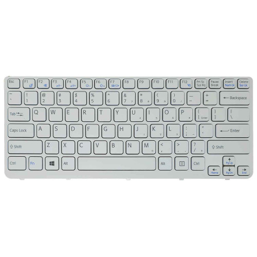 Teclado Para Notebook Sony Vaio Sve141100c Branco Layout Us Teclado Para Notebook Sony Vaio Sve141100c Branco Layout Us