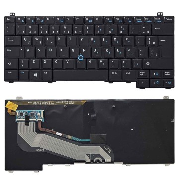 Teclado para Dell Latitude 14 E5440 P44G001 | BR, Preto com Backlight Branco, Pointing Stick