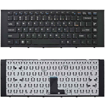 Teclado para Sony Vaio PCG-61911L PCG-61913L PCG-61A11L com Frame | US, Preto