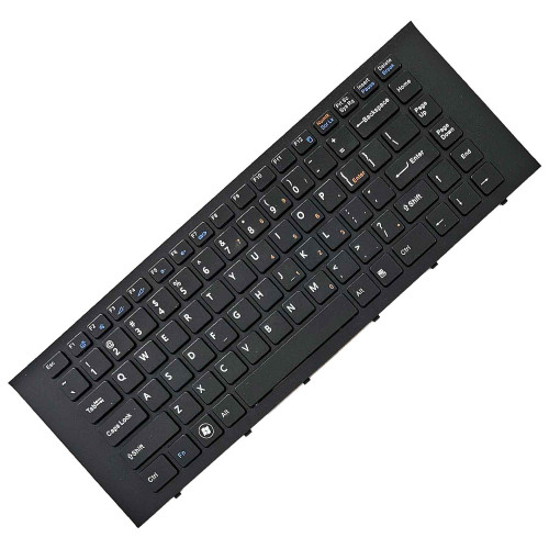 Teclado para Sony Vaio PCG-61911L PCG-61913L PCG-61A11L com Frame | US, Preto Teclado para Sony Vaio PCG-61911L PCG-61913L PCG-61A11L com Frame | US, Preto