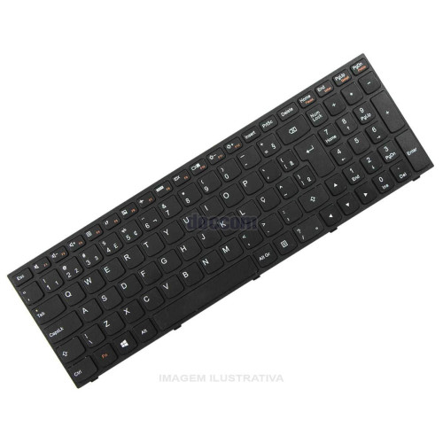 Teclado para Lenovo 25214755, 25214725, 25214785, 5N20K12989 | BR, Frame Preto Teclado para Lenovo 25214755, 25214725, 25214785, 5N20K12989 | BR, Frame Preto