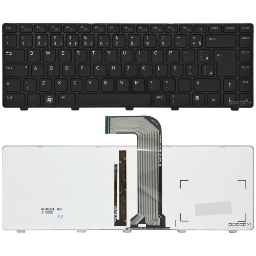 Teclado Para Notebook Dell N76J4 v119525bk Retroiluminado