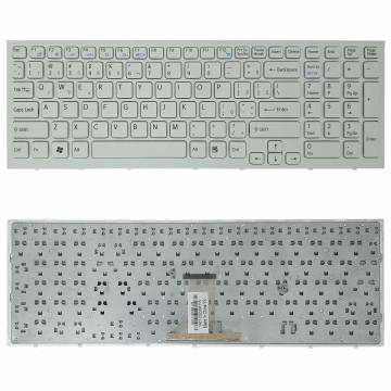 Teclado Compatível Sony vaio VPCEB11FM VPCEB11FM/BI Branco