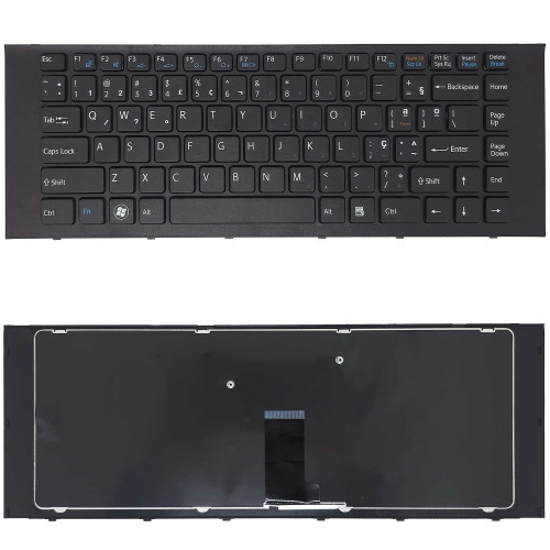 Teclado para Sony Vaio PCG-61911L PCG-61913L PCG-61A11L com Frame | BR, Preto Teclado para Sony Vaio PCG-61911L PCG-61913L PCG-61A11L com Frame | BR, Preto
