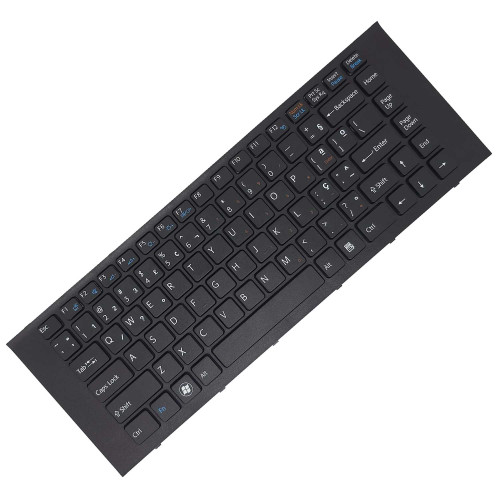 Teclado para Sony Vaio PCG-61911L PCG-61913L PCG-61A11L com Frame | BR, Preto Teclado para Sony Vaio PCG-61911L PCG-61913L PCG-61A11L com Frame | BR, Preto