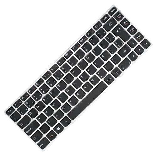 Teclado P/ Notebook Lenovo G40-70 G40-30 G40-45 Prata Com Ç