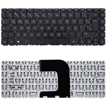 Teclado para HP 14-AM006LA 14-AQ000 14-AC104NG | Preto BR