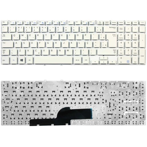 Teclado Samsung  Branco NP355V5C NP350V5C NP550P5C NP355E5C NP355E5C-A01US A02US Abnt2 Ç