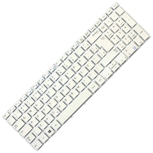 Teclado Samsung  Branco NP355V5C NP350V5C NP550P5C NP355E5C NP355E5C-A01US A02US Abnt2 Ç