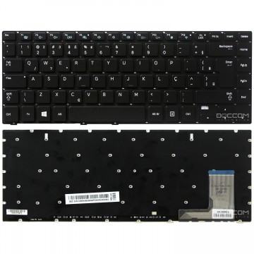 Teclado Para Notebook Samsung NP470R4E-KD1BR Retroiluminado com Ç