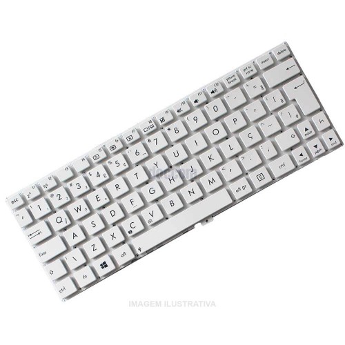 Teclado Para Notebook Asus Vivobook X102 X102B X102BA Branco