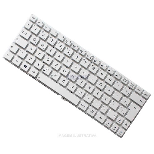 Teclado Para Notebook Asus Vivobook X102 X102B X102BA Branco