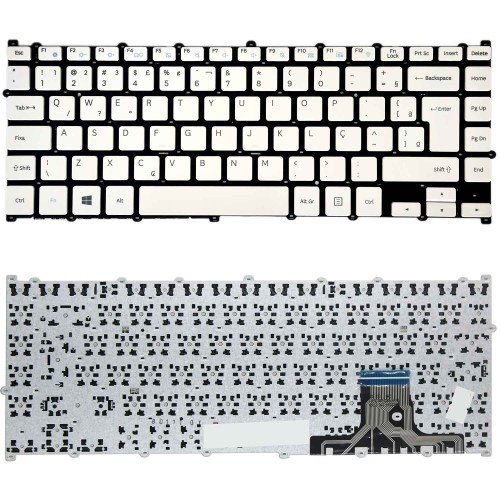 Teclado Para Notebook Samsung Expert X22s Np300e4m-kw3br Branco