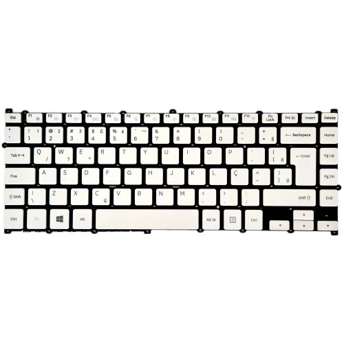 Teclado Para Notebook Samsung Expert X22s Np300e4m-kw3br Branco