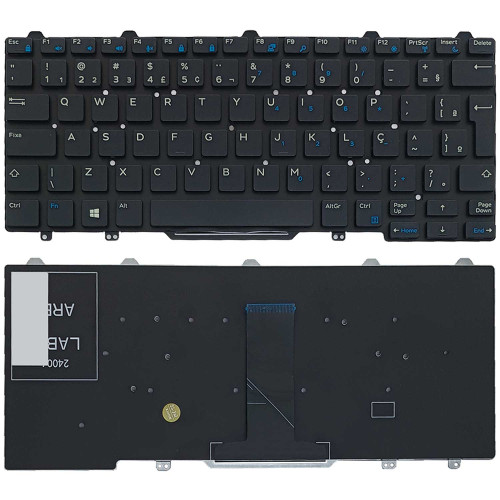 Teclado para Dell Latitude 3340 P47G/P47G001 | BR, Preto Teclado para Dell Latitude 3340 P47G/P47G001 | BR, Preto