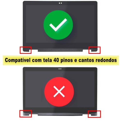 Tela Bezel 40pin Para Dell Inspiron 7368 7378 7379 PN 0KF8FR
