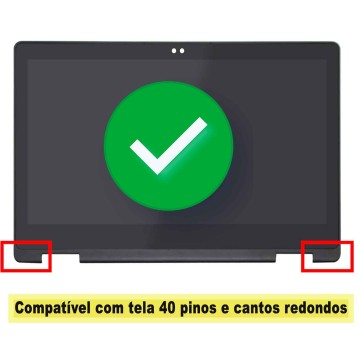 Tela Bezel 40pin Para Dell Inspiron 7368 7378 7379 PN 0KF8FR
