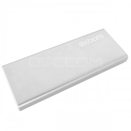 Case Mini para HD SSD M.2 Sata III Ngff USB 3.0 Alumínio 5 GBPS Cinza Exbom CGHD-M2B31 