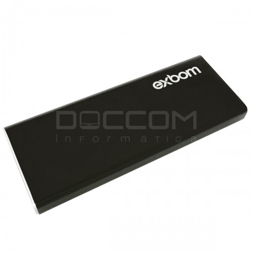 Case Mini para HD SSD M.2 Sata III Ngff USB 3.0 Alumínio 5 GBPS Preto Exbom CGHD-M2B31