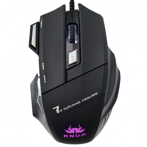 Mouse USB  Gamer RGB 7 Botões Superfície Runner KP-V4