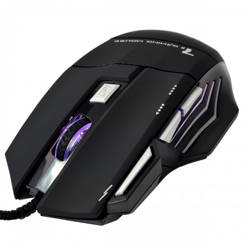 Mouse USB  Gamer RGB 7 Botões Superfície Runner KP-V4