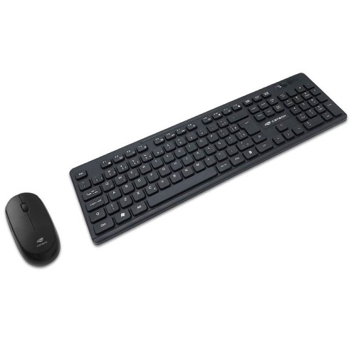 Kit Teclado + Mouse C3Tech Sem Fio Wireless ABNT2 - K-W20BK