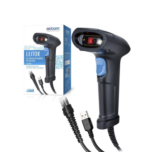Leitor de Imagem Código de Barras ou QR Code - Exbom LCB-Q200