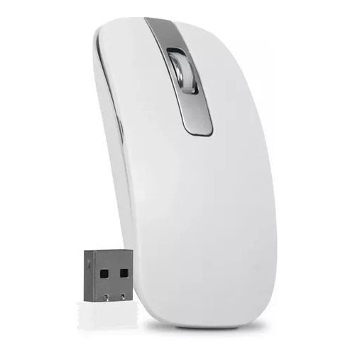 Kit Mouse e Teclado Sem Fio Wireless USB com 2.4G - Branco | LEY-171