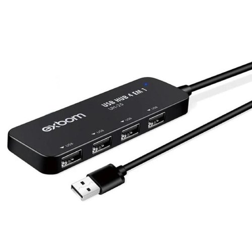 HUB USB 2.0 4 em 1 480Mbps - UH-25X Exbom