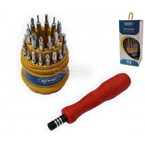 Kit de Chaves de Precisão 31 em 1 Multiuso Knup KP-AA023