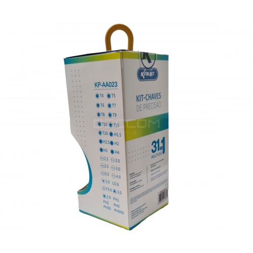 Kit de Chaves de Precisão 31 em 1 Multiuso Knup KP-AA023