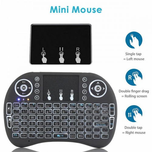 Mini Teclado Wireless Air Mouse Touch Smart TV Android Kodi TV Box