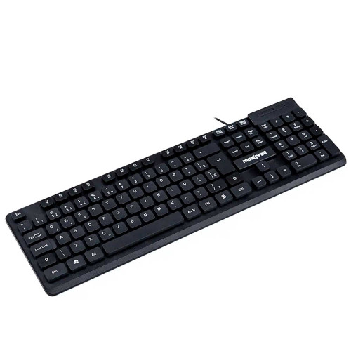 Teclado Com fio USB Maxprint TE2001 Preto Teclado Com fio USB Maxprint TE2001 Preto