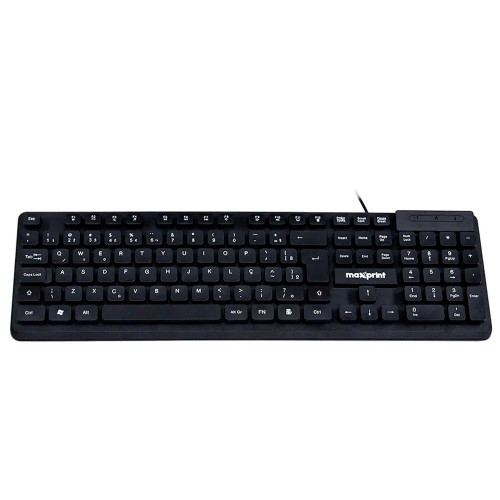 Teclado Com fio USB Maxprint TE2001 Preto Teclado Com fio USB Maxprint TE2001 Preto